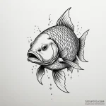 Crucian carp — эскиз тату (№1749817825_0, 13.06.2025 12:30) — Tatufoto.com