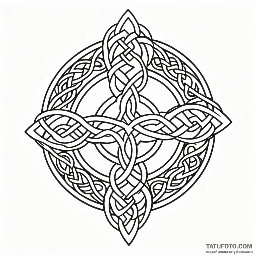 Celtic — эскиз тату (№1749817957_0, 13.06.2025 12:32) — Tatufoto.com