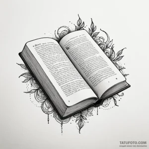 Book - эскиз тату (№1749818216_0, 13.06.2025 12:36) — Tatufoto.com