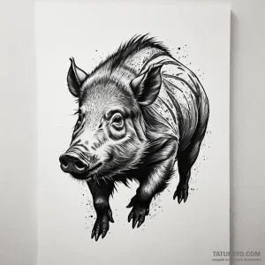 Boar - эскиз тату (№1749818283_0, 13.06.2025 12:38) — Tatufoto.com
