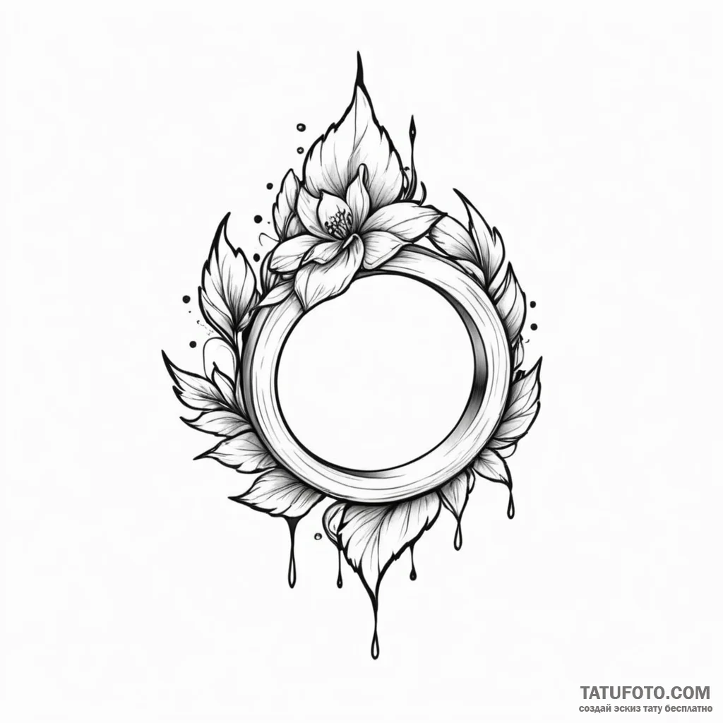 Ring — эскиз тату (№1749818417_0, 13.06.2025 12:40) — Tatufoto.com