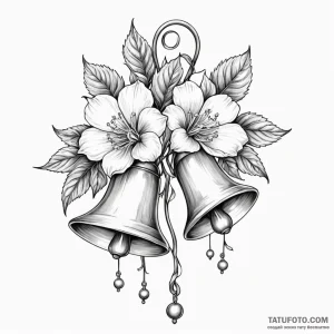 Bells (flower) - эскиз тату (№1749818549_0, 13.06.2025 12:42) — Tatufoto.com