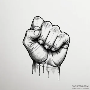 Fist - эскиз тату (№1749818743_0, 13.06.2025 12:45) — Tatufoto.com