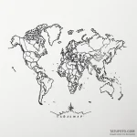 World map — эскиз тату (№1749818875_0, 13.06.2025 12:47) — Tatufoto.com