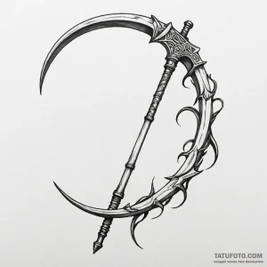 Scythe - эскиз тату (№1749818941_0, 13.06.2025 12:49) — Tatufoto.com