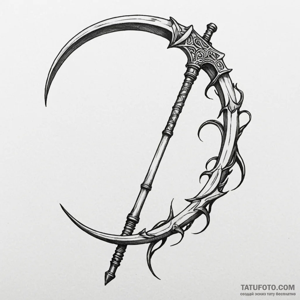 Scythe - эскиз тату (№1749818941_0, 13.06.2025 12:49) — Tatufoto.com