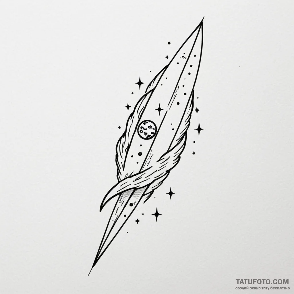 Comet — эскиз тату (№1749819071_0, 13.06.2025 12:51) — Tatufoto.com