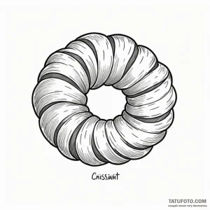 Croissant - эскиз тату (№1749819137_0, 13.06.2025 12:52) — Tatufoto.com