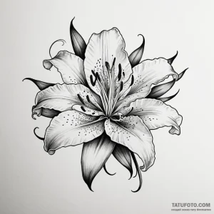 Lily - эскиз тату (№1749819475_0, 13.06.2025 12:57) — Tatufoto.com