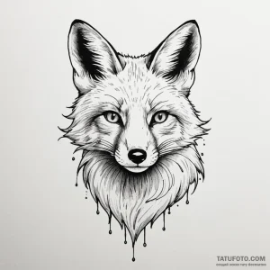 Fox - эскиз тату (№1749819602_0, 13.06.2025 13:00) — Tatufoto.com