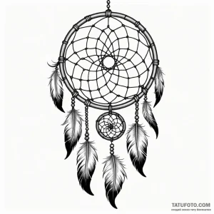 Dreamcatcher - эскиз тату (№1749819667_0, 13.06.2025 13:01) — Tatufoto.com