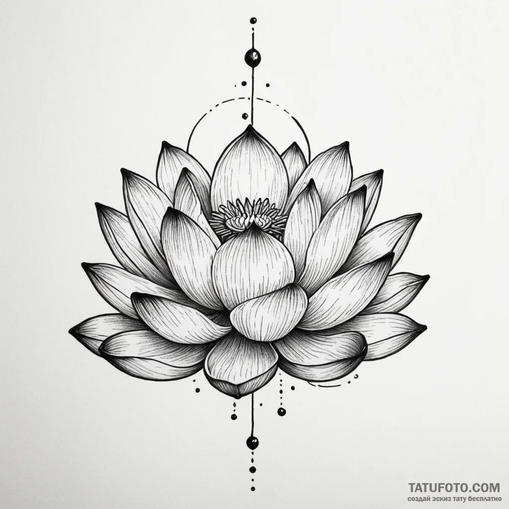 Lotus — эскиз тату (№1749820059_0, 13.06.2025 13:07) — Tatufoto.com