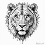 Lioness — эскиз тату (№1749820332_0, 13.06.2025 13:12) — Tatufoto.com