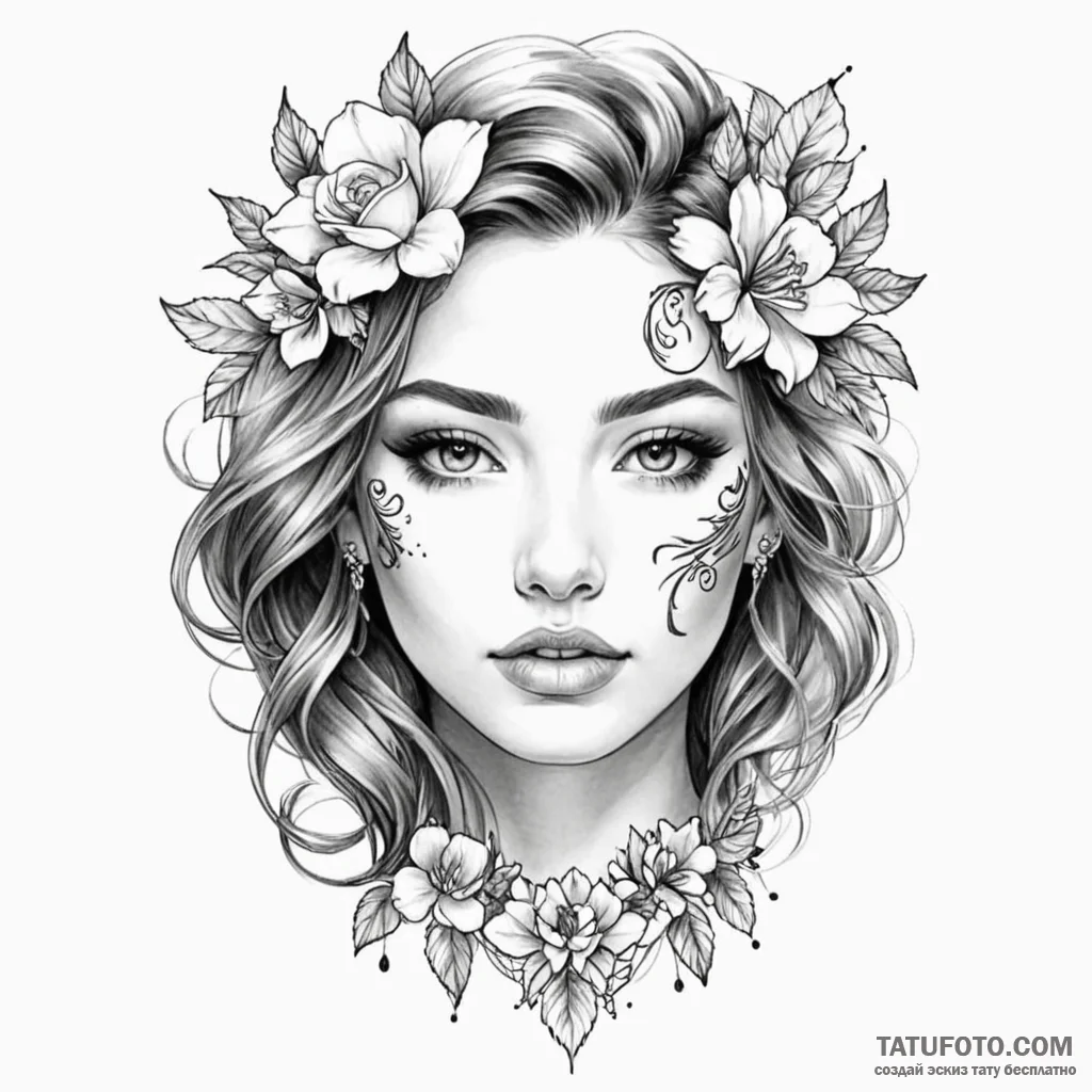 Face — эскиз тату (№1749820730_0, 13.06.2025 13:18) — Tatufoto.com