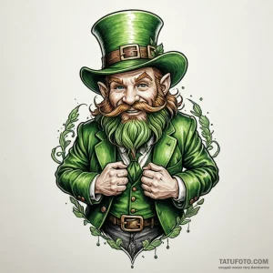 Leprechaun - эскиз тату (№1749821013_0, 13.06.2025 13:23) — Tatufoto.com
