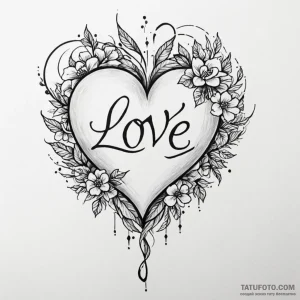 Love - эскиз тату (№1749821079_0, 13.06.2025 13:24) — Tatufoto.com