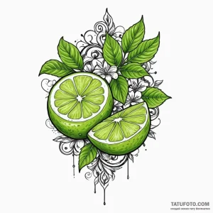 Lime - эскиз тату (№1749821414_0, 13.06.2025 13:30) — Tatufoto.com