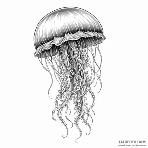 Jellyfish - эскиз тату (№1749821482_0, 13.06.2025 13:31) — Tatufoto.com
