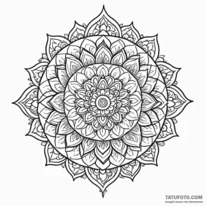 Mandala - эскиз тату (№1749821552_0, 13.06.2025 13:32) — Tatufoto.com