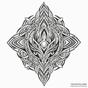 Maori (pattern) - эскиз тату (№1749822022_0, 13.06.2025 13:40) — Tatufoto.com