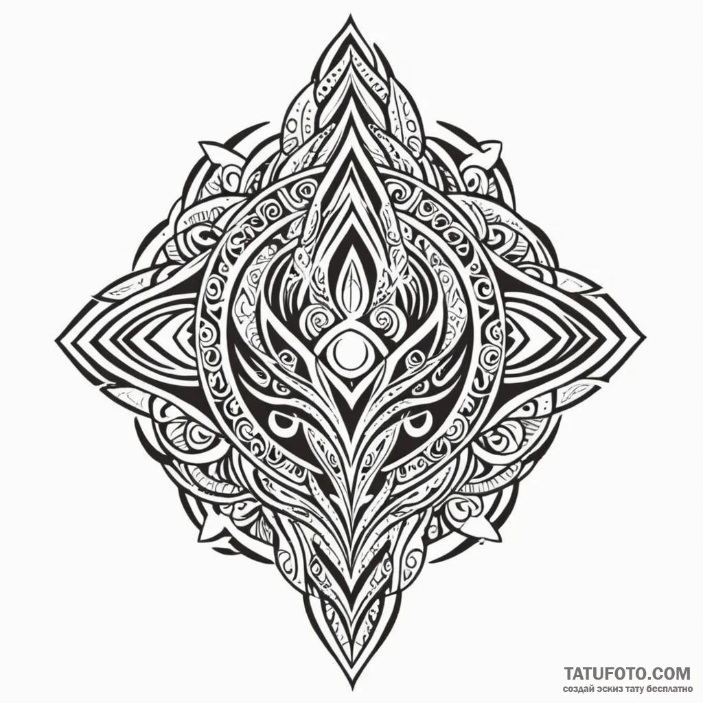 Maori (pattern) — эскиз тату (№1749822022_0, 13.06.2025 13:40) — Tatufoto.com