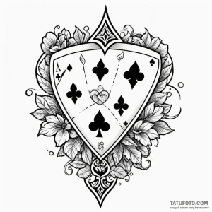 Card suits - эскиз тату (№1749822846_0, 13.06.2025 13:54) — Tatufoto.com
