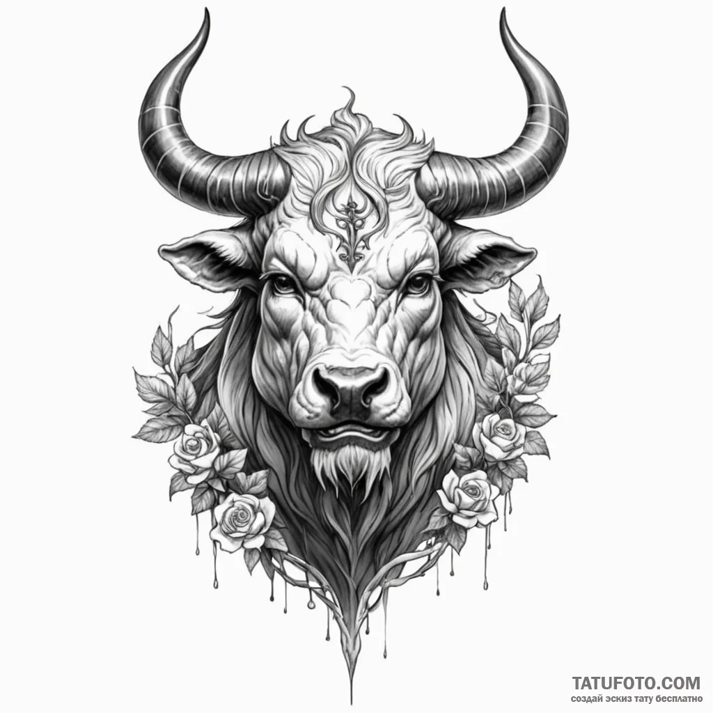 Minotaur - эскиз тату (№1749823949_0, 13.06.2025 14:12) — Tatufoto.com