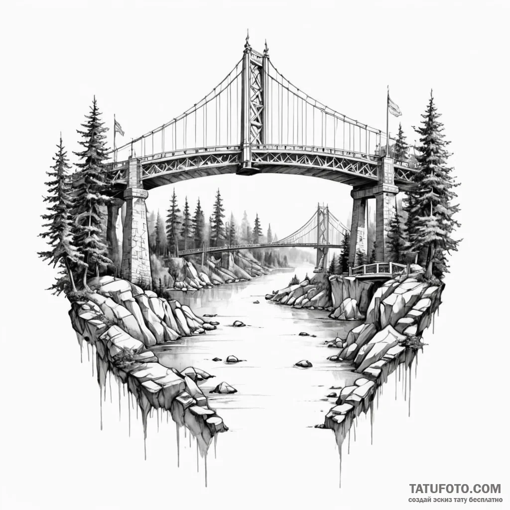 Bridge - эскиз тату (№1749824150_0, 13.06.2025 14:15) — Tatufoto.com