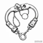 Handcuffs — эскиз тату (№1749825523_0, 13.06.2025 14:38) — Tatufoto.com
