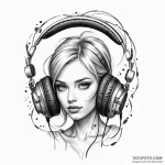 Headphones — эскиз тату (№1749825589_0, 13.06.2025 14:39) — Tatufoto.com