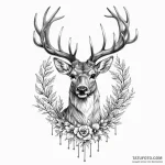 Deer — эскиз тату (№1749825857_0, 13.06.2025 14:44) — Tatufoto.com