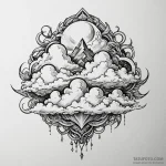 Clouds — эскиз тату (№1749826892_0, 13.06.2025 15:01) — Tatufoto.com