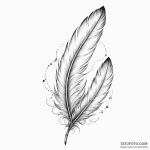 Feather — эскиз тату (№1749827841_0, 13.06.2025 15:17) — Tatufoto.com
