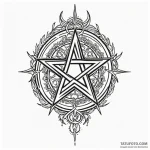 Pentagram — эскиз тату (№1749828233_0, 13.06.2025 15:23) — Tatufoto.com
