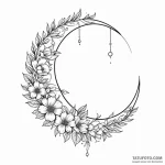 Crescent moon — эскиз тату (№1749830477_0, 13.06.2025 16:01) — Tatufoto.com