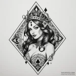 Queen of spades — эскиз тату (№1749831548_0, 13.06.2025 16:19) — Tatufoto.com