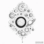 Parade of planets — эскиз тату (№1749832221_0, 13.06.2025 16:30) — Tatufoto.com
