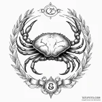 Cancer (animal/sign) — эскиз тату (№1749833063_0, 13.06.2025 16:44) — Tatufoto.com