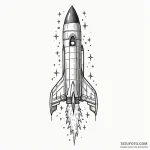 Rocket — эскиз тату (№1749833830_0, 13.06.2025 16:57) — Tatufoto.com