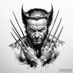 Wolverine — эскиз тату (№1749833961_0, 13.06.2025 16:59) — Tatufoto.com