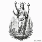 Motherland (statue) — эскиз тату (№1749834290_0, 13.06.2025 17:04) — Tatufoto.com