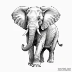 Elephant — эскиз тату (№1749834748_0, 13.06.2025 17:12) — Tatufoto.com