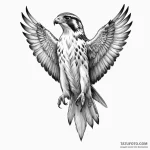 Falcon — эскиз тату (№1749835208_0, 13.06.2025 17:20) — Tatufoto.com