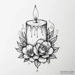 Candle — эскиз тату (№1749835728_0, 13.06.2025 17:28) — Tatufoto.com
