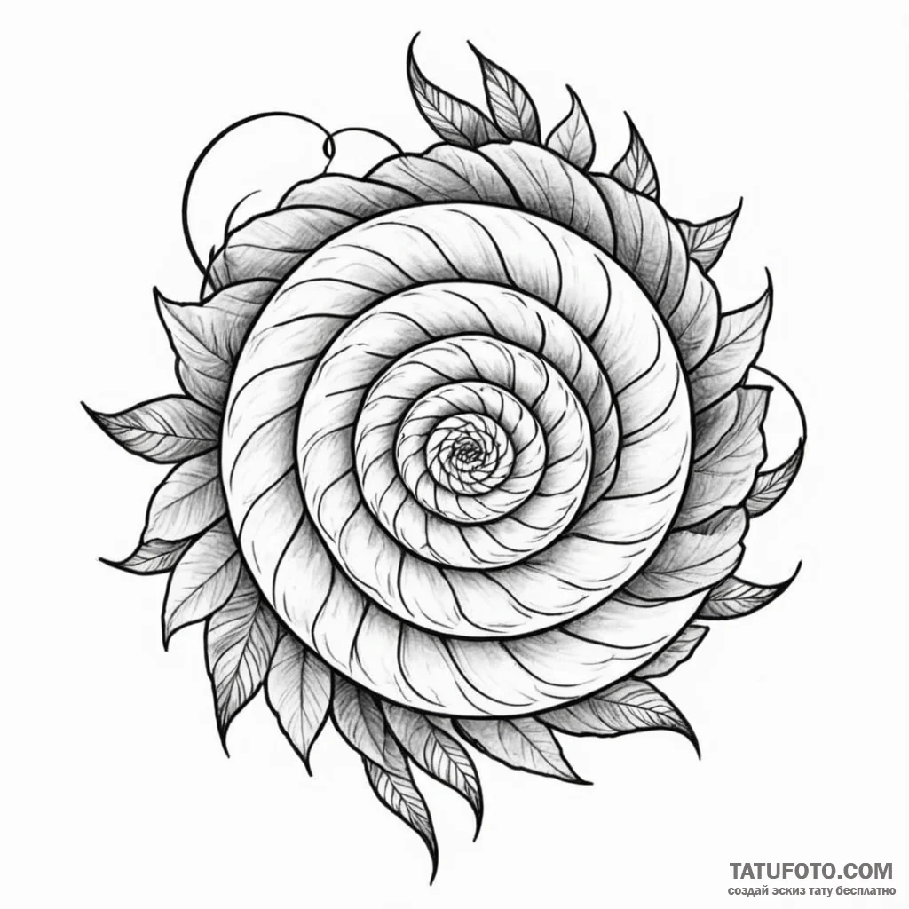 Spiral - эскиз тату (№1749835859_0, 13.06.2025 17:30) — Tatufoto.com