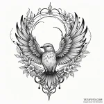 Swift — эскиз тату (№1749837746_0, 13.06.2025 18:02) — Tatufoto.com