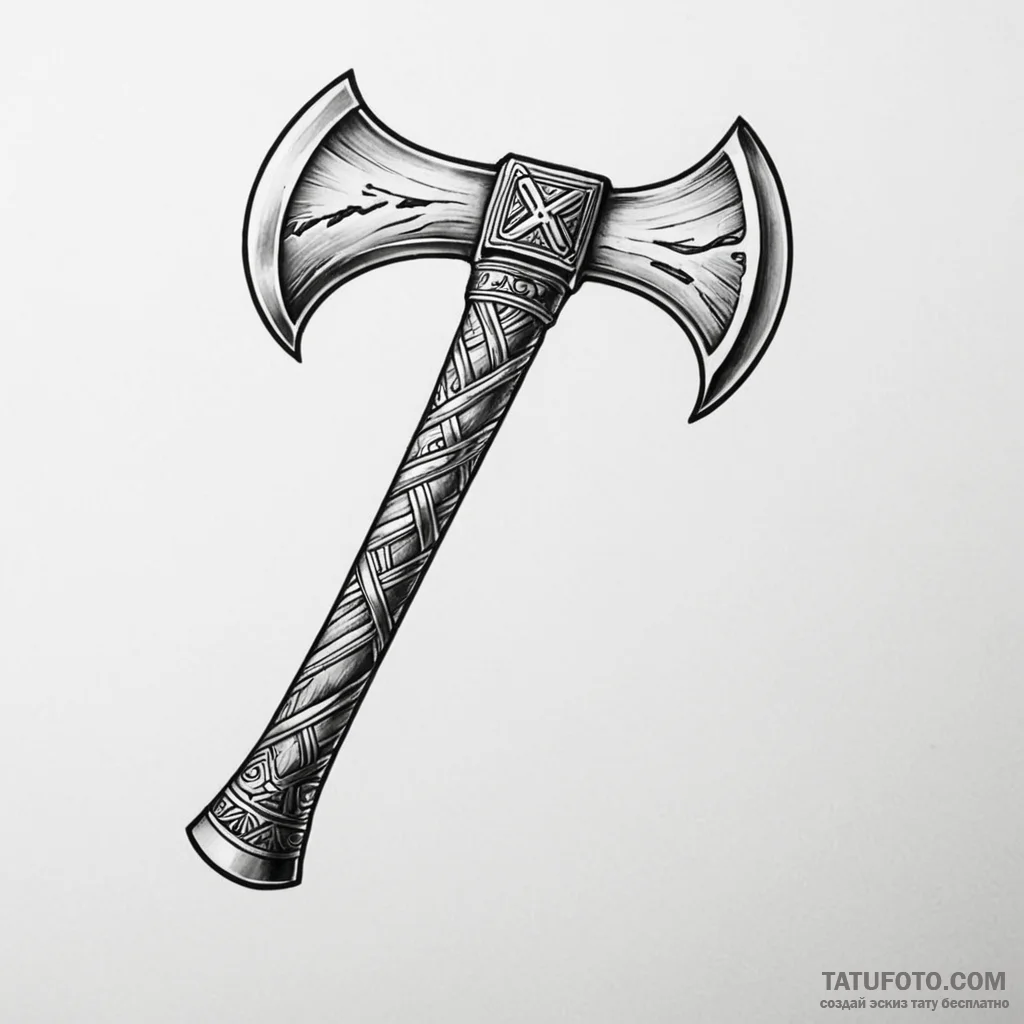 Axe - эскиз тату (№1749838534_0, 13.06.2025 18:15) — Tatufoto.com