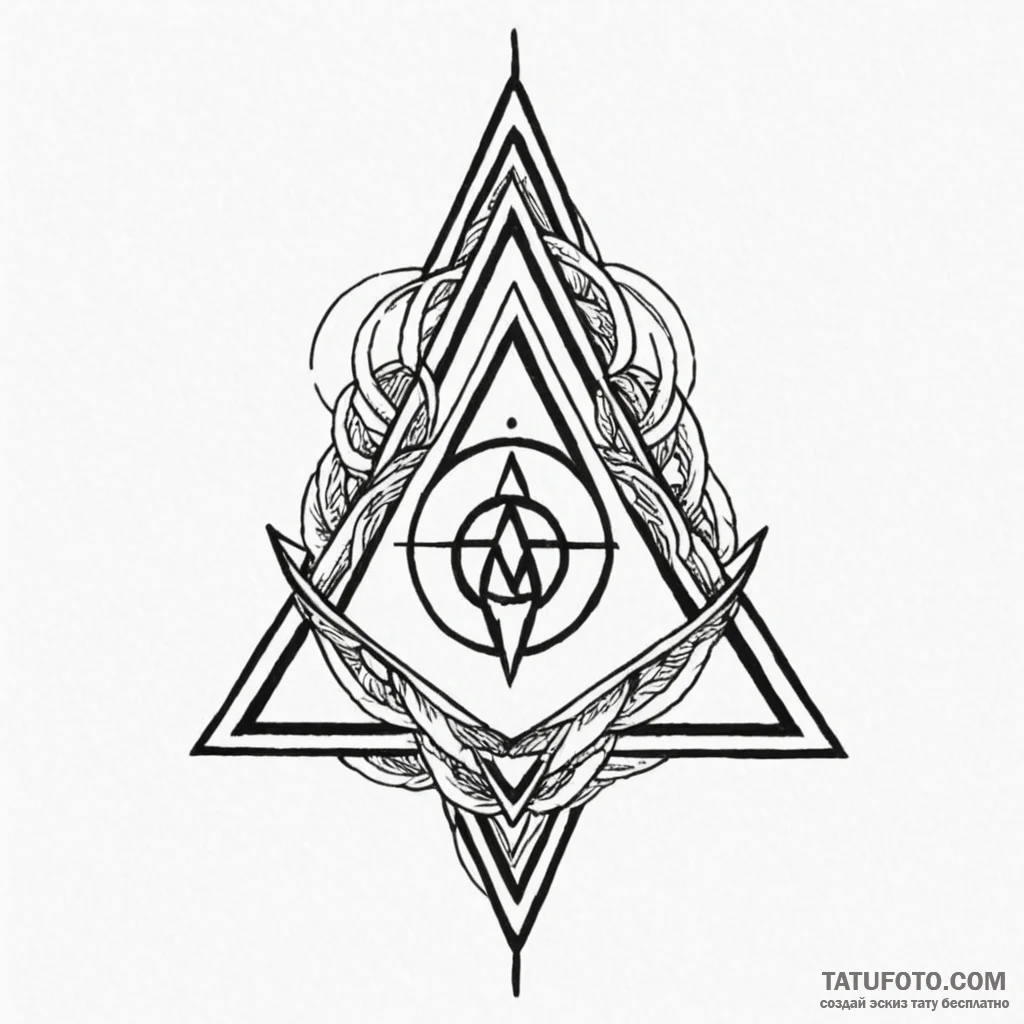 Triad (symbol) - эскиз тату (№1749838795_0, 13.06.2025 18:19) — Tatufoto.com