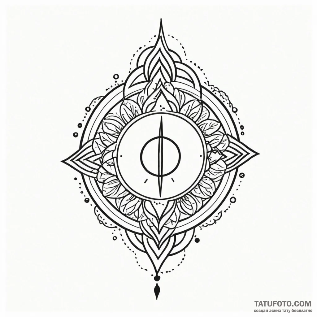 Unalome - эскиз тату (№1749839511_0, 13.06.2025 18:31) — Tatufoto.com