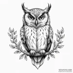 Owl — эскиз тату (№1749839709_0, 13.06.2025 18:35) — Tatufoto.com
